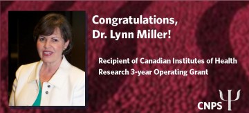 CIHR 3-year Operating Grant Awarded to Dr. Lynn Miller