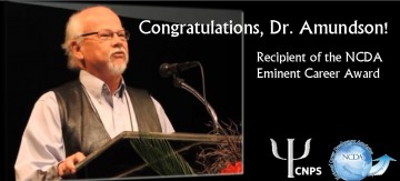 Dr. Norman Amundson Receives the NCDA Eminent Career Award