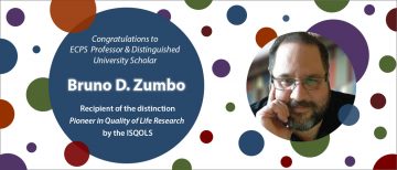 Congratulations to ECPS Professor and Distinguished University Scholar Bruno D. Zumbo