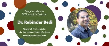 Congratulations to ECPS Associate Professor Robinder Bedi