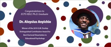 Congratulations to Dr. Aloysius Anyichie!