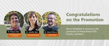 Promotion of Three ECPS Faculty Members