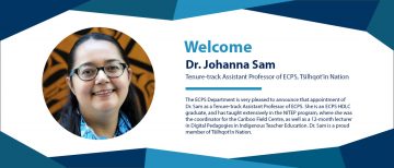 Welcome Dr. Johanna Sam