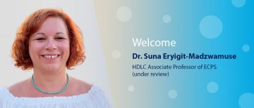 Welcome Dr. Suna Eryigit-Madzwamuse